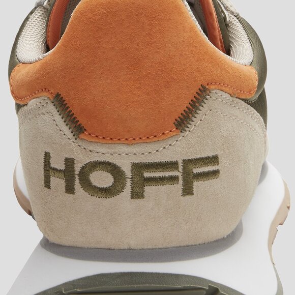 NEW Hoff USA Rhodes Green/Taupe Sneakers Suede w/ Memory Foam Size 8 - Picture 3 of 3